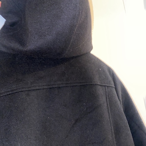 NWOT Pendleton Hooded Pea Coat Black Sz Med - Picture 12 of 17